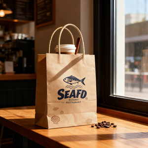 Chamepak Eco-Friendly Luxury Carry Out <strong>Bags</strong> Biodegradable Custom Printed Brown Kraft Paper <strong>Bags</strong> with Handle for Store Use - Product Image 3