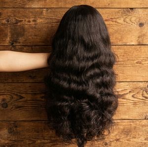 1. Perruque longue ondulée en cheveux humains, vente en gros d'usine, 100 % cheveux humains vierges, aspect naturel, perruque à ondulations douces pour femmes - Product Image 1