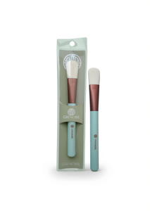 Pennello per fondotinta Grenobil, piatto, in pelo sintetico, con manico in plastica, per l'applicazione del trucco - Product Image 1