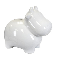Boîte de rangement pour pièces de monnaie de forme personnalisée, boîte à monnaie en céramique de couleur personnalisée, style hippopotame, tirelire géante pour enfants