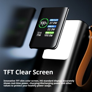 Pd100w סגסוגת אלומיניום נייד חשמל בנק 20000mah הוביל תצוגה טעינה מהירה usb/dc קיבולת גבוהה 100w 2 1 תחנת כוח טכנולוגית - Product Image 5
