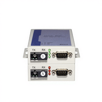Transceptores de Fibra Óptica Industriales Bidireccionales RS232 Monomodo de 20 km SC/FC, Extensor de Módem de Fibra Óptica