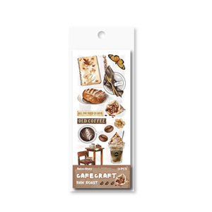 Retro Story Coffee Diary Series PVC <b>Transfer</b> <b>Stickers</b> 6 Styles Waterproof Decorative <b>Stickers</b> for Journaling - Product Image 2