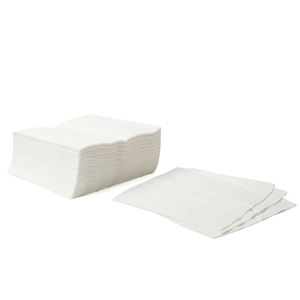 Essuie-mains jetables et serviettes de salle de bain décoratives | Serviettes d'invités en papier doux et absorbant au toucher <span class=keywords><strong>lin</strong></span> | Blanc et or 100 pièces - Product Image 4