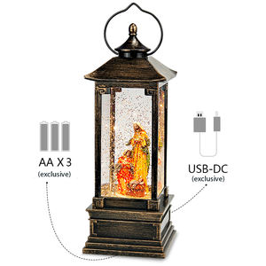 <strong>Wholesale</strong> Price Glow Personalized LED Lighting Christmas Souvenir <strong>Snow</strong> <strong>Globe</strong> Nativity Scene Figurines - Product Image 2