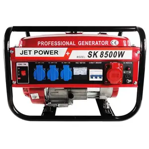 Easy to Carry Small Power Electric Start Single Phase 5KW 5KVA Gasoline Generator Set with Competitive Price