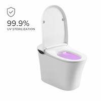 WC intelligent en céramique à siphon en S avec fonction de lavage des fesses