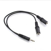 Y Splitter câble Aux 3.5mm 1 mâle à 2 double femelle câble Audio pour casque casque MP3 MP4 adaptateur de prise stéréo