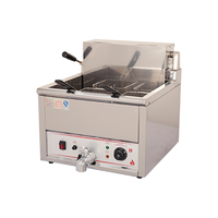Friteuse Électrique Commerciale de Comptoir, 1 Cuve, 2 Paniers, pour Poulet et Frites, Machine à Frire Électrique Professionnelle