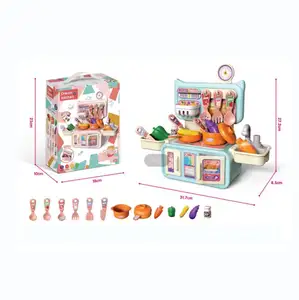 أدوات طاولة مطبخ صغيرة محاكاة للطبخ مجموعة ألعاب ألغاز صغيرة أواني فواكه وخضروات مطبخ لعب ألعاب تعليمية