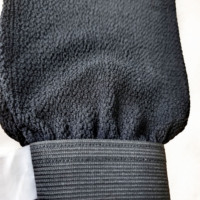 Gant marocain noir écologique 300D Rough Viscose Gant exfoliant Marocain Hammam Gove Pour hommes