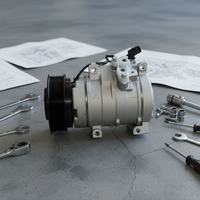 NOUVEAU Compresseur de climatisation de haute qualité de la marque ZH DKS15D Mitsubishi L200 12V Garantie de 12 mois Ajustement parfait APL.MS.01