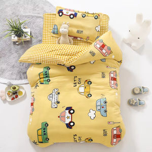 Ensemble de literie pour bébé imprimé dessin animé ensemble de housses de <span class=keywords><strong>couette</strong></span> taies d'oreiller automne <span class=keywords><strong>hiver</strong></span> chaud linge de lit en daim CP29 - Product Image 4