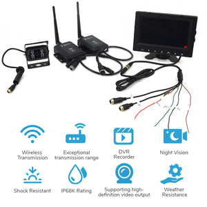 IP68 không thấm nước 720P/1080p AHD/CVI/TVI 2.4GHz 4 pin hàng không dài Khoảng cách không dây video <span class=keywords><strong>Transmitter</strong></span> & Receiver - Product Image 2