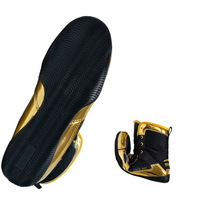 Chaussures de boxe et de lutte montantes en gros, respirantes, antidérapantes, avec protection de la cheville, à lacets, pour adultes, idéales pour la gym, le dojo et le sparring