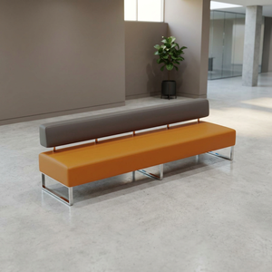 Sofá de Espera Moderno con Estructura Metálica para Oficina, Banco Largo para Recepción Comercial, Asiento para Banco, Hotel, Vestíbulo y Áreas Públicas - Product Image 4