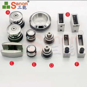 Accessoires de salle de douche SANON 304 <span class=keywords><strong>miroir</strong></span> Inox quincaillerie de <span class=keywords><strong>porte</strong></span> <span class=keywords><strong>coulissante</strong></span> Kit de quincaillerie pour <span class=keywords><strong>porte</strong></span> en verre de salle de bain - Product Image 5