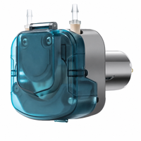 Pompe péristaltique micro DC avec tête bleue et ports cannelés pour transfert précis de liquides en laboratoire