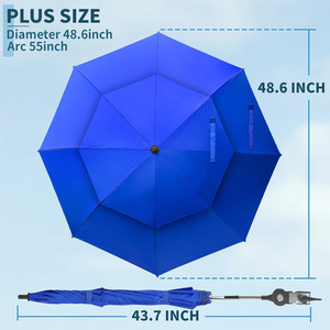 Nouveau pare-soleil extérieur de Protection UV manuelle pour voyage Camping plage avec <span class=keywords><strong>pince</strong></span> de chaise pliante parapluie à <span class=keywords><strong>pince</strong></span> amovible rond - Product Image 3