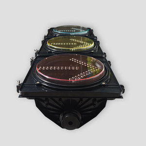 Semaforo a LED con chiusura a farfalla di sicurezza rotonda da 300mm - Product Image 1