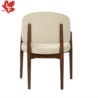 Chaise en bois de caoutchouc de style nordique Japandi, chaise de salle à manger en tissu velours nordique pour la maison, la cuisine, la chambre à coucher, le salon