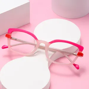 2024 nouvelles tendances arrivées 2024 acétate lunettes optique femmes rose lunettes lunettes lunettes de soleil en gros montures de lunettes