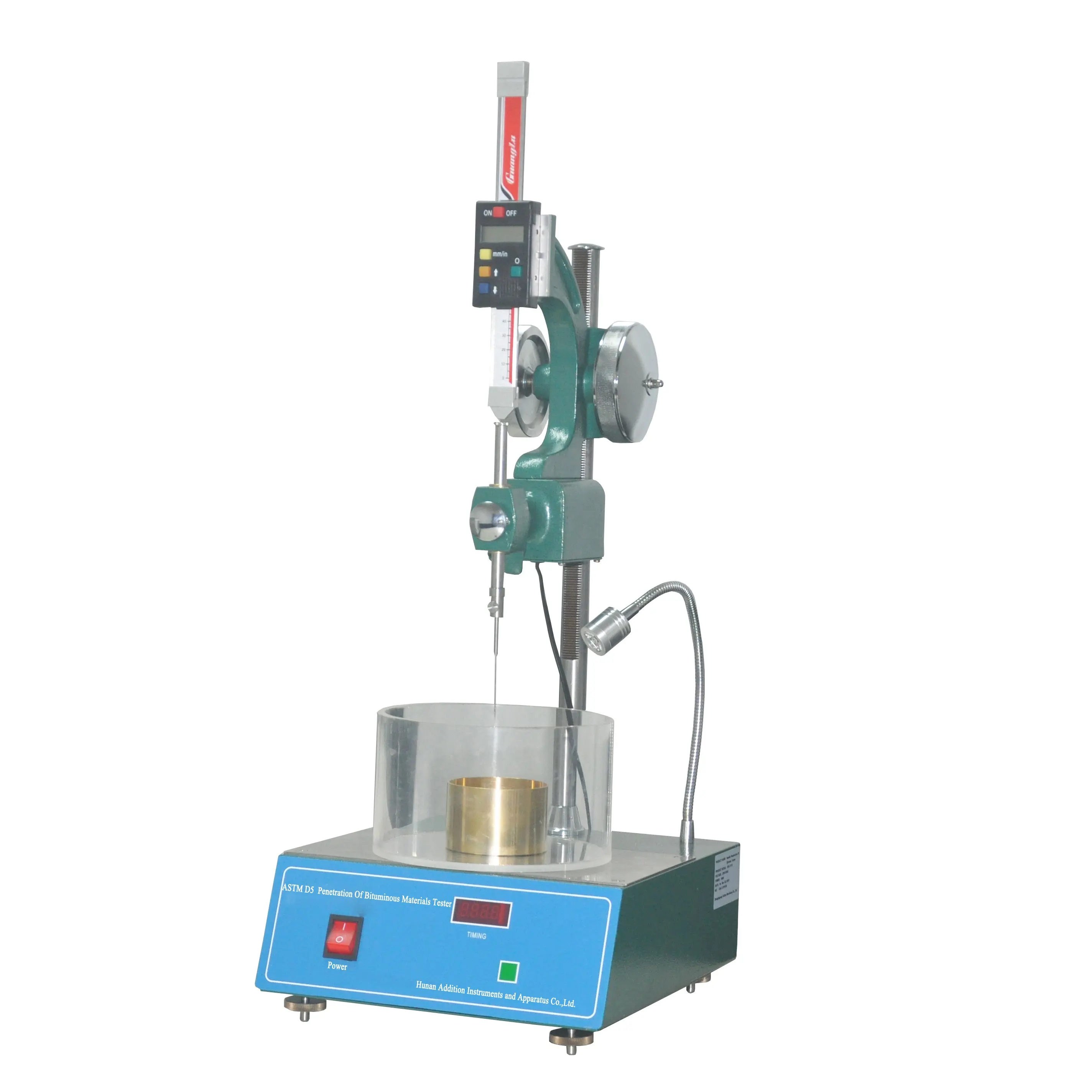 ASTM D5 Penetration of Bituminous Materials Tester equipment analyzer ISO3997 DIN 52010