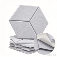 Panneaux acoustiques en fibre de polyester PET haute densité, ignifuges, insonorisants, panneaux acoustiques PET simples pour solution acoustique