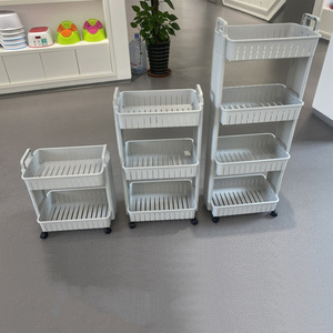 Vente chaude étagère de cuisine en plastique à trois niveaux robuste étagère d'angle de type debout de haute qualité pour un stockage efficace - Product Image 6
