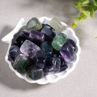Spécimen de fluorite arc-en-ciel de couleur mélangée naturelle en vrac vente de gros