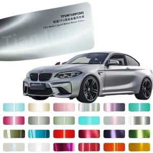 Films de protection de peinture (PPF) TPU pour voiture, couleur changeante, rouge métallisé liquide, 1,52*17m/rouleau, <span class=keywords><strong>film</strong></span> PPF coloré - Product Image 1