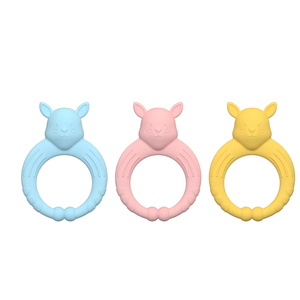 Kangaroo không độc hại Silicone bé Teether đồ chơi mềm trẻ sơ sinh <span class=keywords><strong>Chew</strong></span> Vòng cảm giác tay Vòng đeo tay trẻ sơ sinh mọc răng đồ chơi - Product Image 1