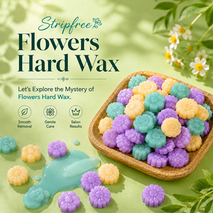 Cire dure flexible indolore pour l'épilation – Perles de cire dépilatoire sans bande de 1000 g en forme de fleur, non collantes pour l'épilation corporelle - Product Image 3