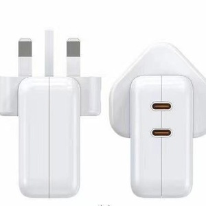 Adaptador de Carga Rápida PD de 35W con Doble Puerto, Compatible con <span class=keywords><strong>iPhone</strong></span> 16, 15, <span class=keywords><strong>14</strong></span> <span class=keywords><strong>Pro</strong></span>, Portátiles Apple <span class=keywords><strong>Mac</strong></span> y Cargadores de iPad. - Product Image 4