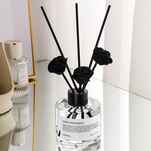 Longfine Home Fragrance <b>Reed</b> <b>Diffuser</b> 100ml Black White Rose Design Aromatherapy Indoor Use - Product Image 4