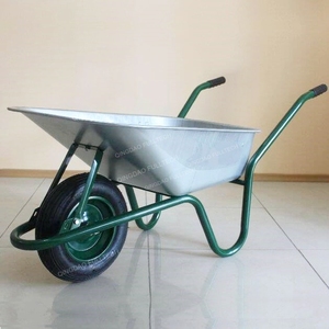 Modèle européen, brouette Limex, Altrad Limex Standard 85L, brouette de chantier pour la construction, jardin, 100L, bac galvanisé - Product Image 1