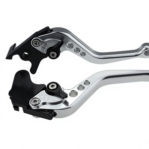 Leviers d'embrayage et de frein de moto usinés par CNC avec poignées Bullhorn pour Aprilia RSV Mille R (04-08) - Product Image 2