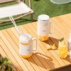 Double Tasse Mini Mixeur Portable USB, Mélangeur Pressoir à Jus, Licuadora Exprimidora, Centrifugeuse Entsafter-Mixer - Product Image 5