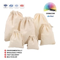 Sac à cordon personnalisé en toile, petit sac cadeau en filet avec cordon, emballage personnalisé en coton avec logo