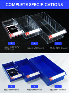 ตู้เก็บของพลาสติก MFTLong 48 ลิ้นชัก ขายส่ง ตู้จัดระเบียบโลหะแบบตั้งโต๊ะและลิ้นชัก สำหรับห้องนั่งเล่น/ห้องน้ำ/เครื่องมือ 48 ลิ้นชัก - Product Image 4