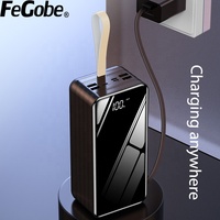 Banque d'alimentation 2-en-1 haute capacité 60000mAh avec charge rapide, étanche et écran LED pour station d'alimentation extérieure