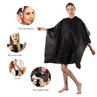 Cape de coupe de cheveux jetable Cape de coupe de coiffeur de salon Capes de coiffeur de coiffure non tissées