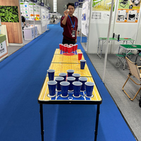 Table de ping-pong pliable d'intérieur personnalisable avec la caractéristique de pliage extérieur