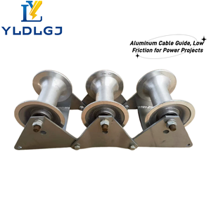 Rouleau de guidage de câble triple articulé YILI en aluminium à trois roues pour la construction de réseaux électriques et de canalisations souterraines - Product Image 4