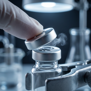 Custom High Transparency 10ml Glass Vial <b>Labels</b> Glossy White Stickers Professional Skincare <b>Packaging</b> - Product Image 2