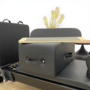 Réformateur <span class=keywords><strong>Pilates</strong></span> Pliable et Réglable en Aluminium Portable pour Usage Professionnel et Domestique, Robuste, Idéal pour Studio de <span class=keywords><strong>Pilates</strong></span> - Product Image 2