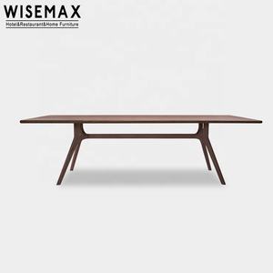 WISEMAX FURNITURE tavolo da pranzo moderno per mobili per la casa imposta semplicità e funzionalità tavolo da pranzo combinato in legno massello - Product Image 3