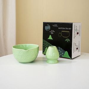 Exclusive New Japandi Design Japanese Style <b>Matcha</b> Sakura Bowl Spout Ceramic Porcelain Eco-Friendly Pink <b>Tea</b> Coffee Home - Product Image 5