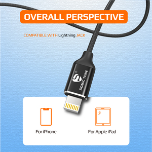 Audífonos Intrauditivos SOMIC TONE I7, Audífonos con <span class=keywords><strong>Cable</strong></span> para Música y Videojuegos, Negros con Control de Volumen y Micrófono para <span class=keywords><strong>iPhone</strong></span> 11/12/<span class=keywords><strong>13</strong></span>/14 - Product Image 3