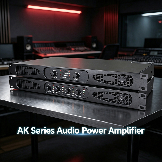 High Efficient Heat Dissipation 1U D Class Power Amplifier Professional Stage Audio Amplifier Matched for Club Theater Use